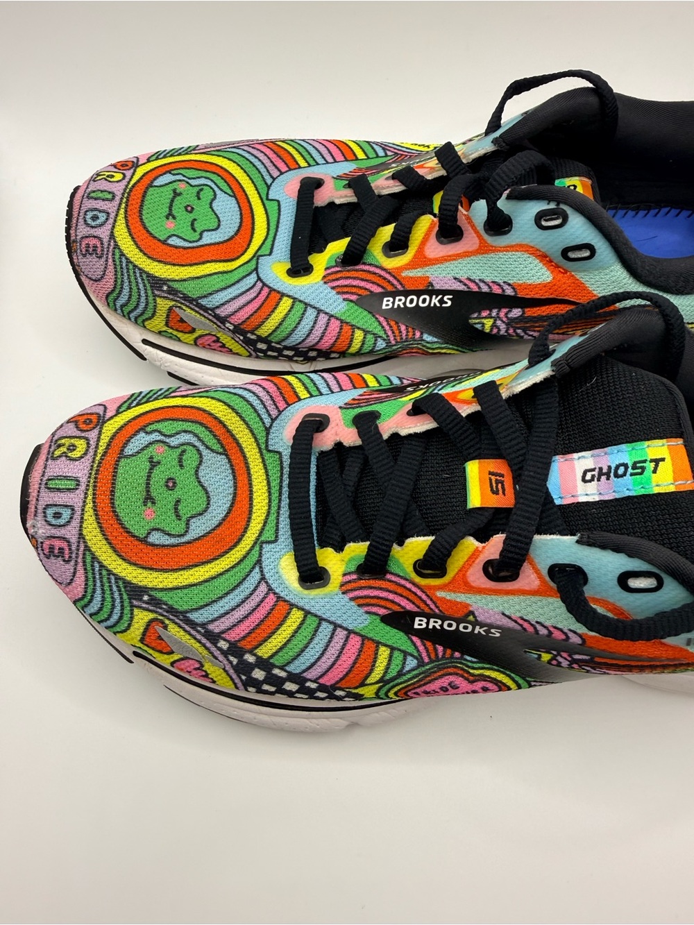 BROOKS Ghost 15 Run Proud Edition Artsy Athletic Women's Running Shoes Size 9 - Picture 4 of 13